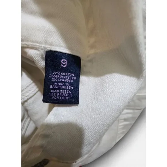 Girls White Denim Shortalls | Overall Shorts | Size 9 | Pre-Owned - Picture 15 of 15